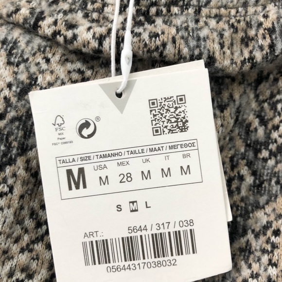 ZARA Soft-touch Snake Print Midi Skirt, Size M - Picture 10 of 11